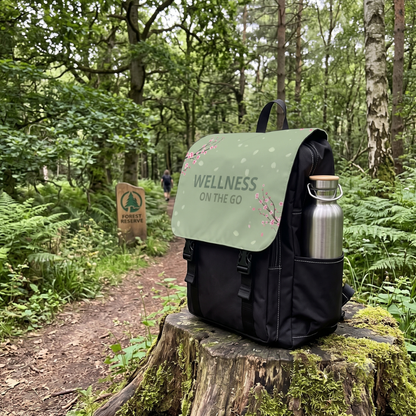 Wellness on the Go Backpack | Floral Mindfulness Design