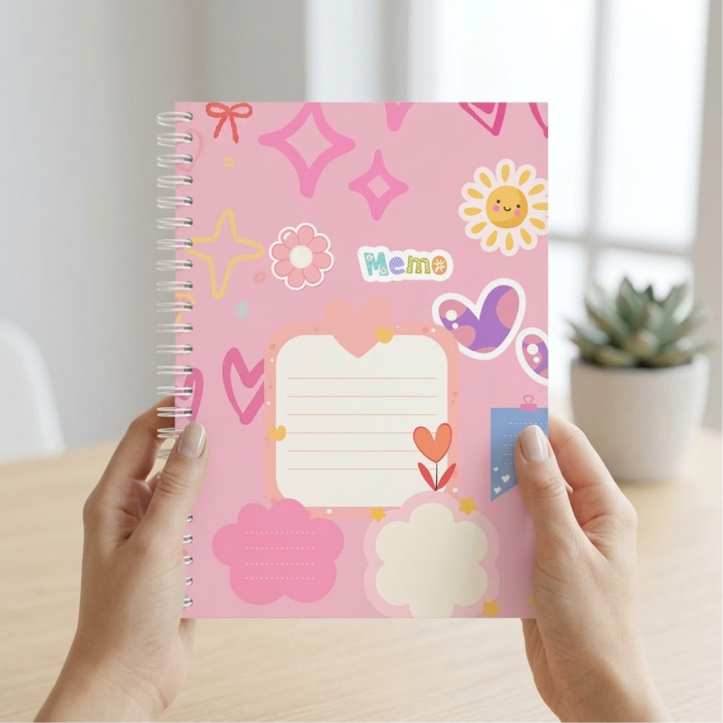 Cute Memo Spiral Notebook | Kawaii School Journal