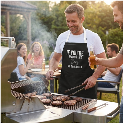 Funny Beer Apron | Cold Beer Kitchen Gift