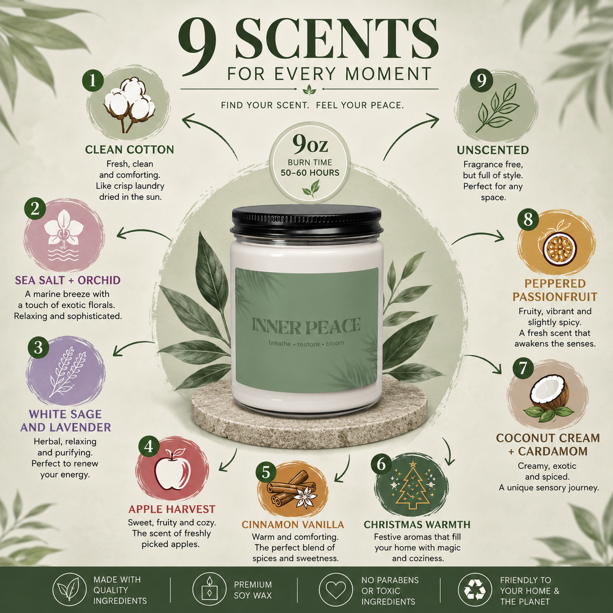 Inner Peace Soy Candle
