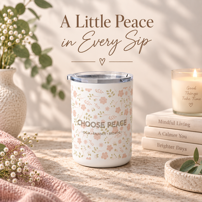 Choose Peace Floral Mug