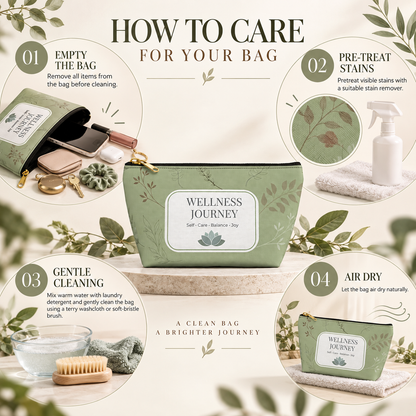 Wellness Journey Pouch Self-Care Organizer