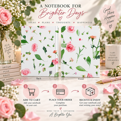 Pink Rose Garden Journal