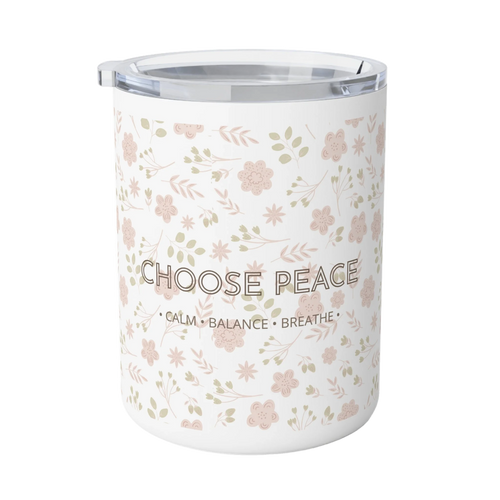 Choose Peace Floral Mug