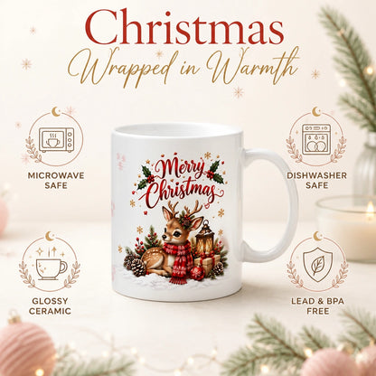 Christmas Holiday Ceramic Mug | Cozy Festive Gift - new - Product Feature