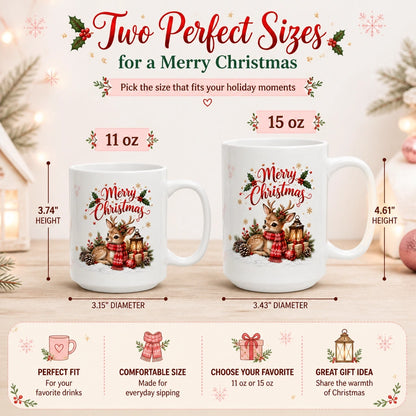 Christmas Holiday Ceramic Mug | Cozy Festive Gift - new - Variants Size