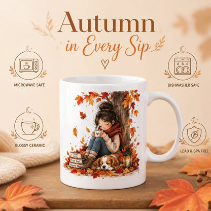 Cozy Autumn Reading Ceramic Mug | Perfect Fall Gift - new - Product Feature