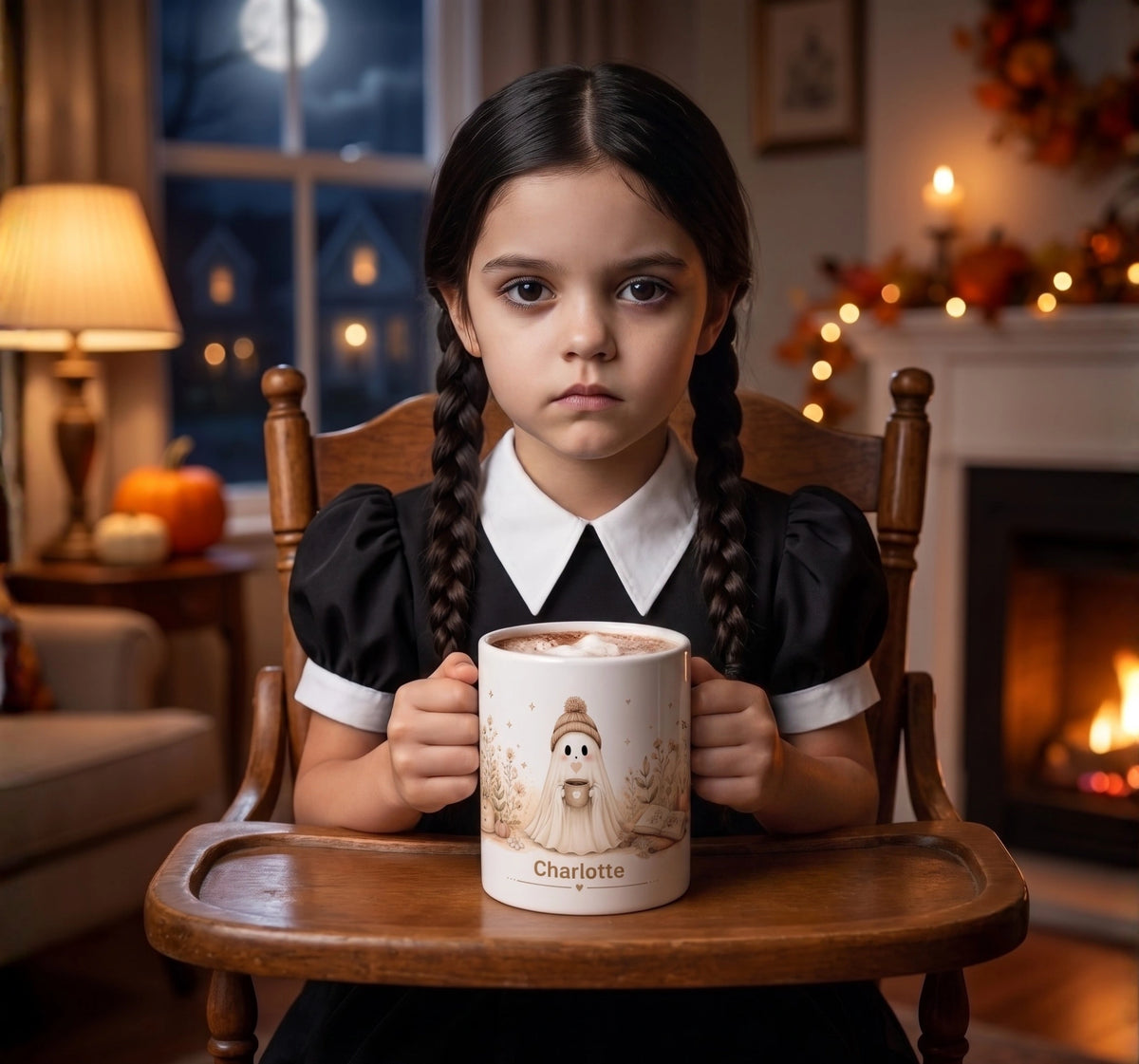 Cozy Ghost Reading Mug