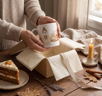 Cozy Ghost Reading Mug