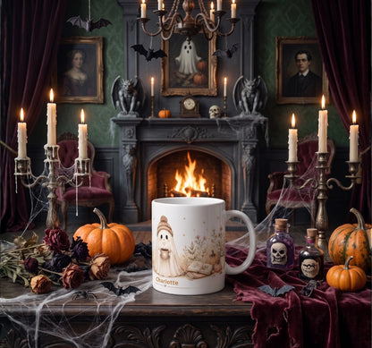 Cozy Ghost Reading Mug