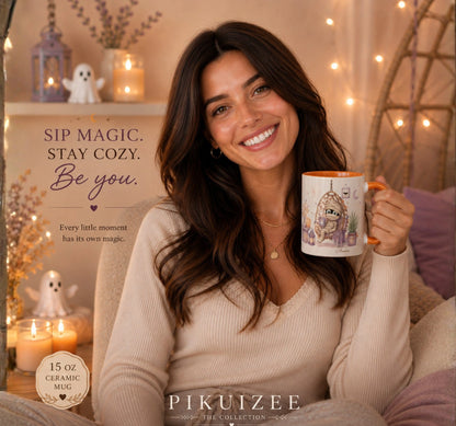 Cozy Mummy Halloween Mug