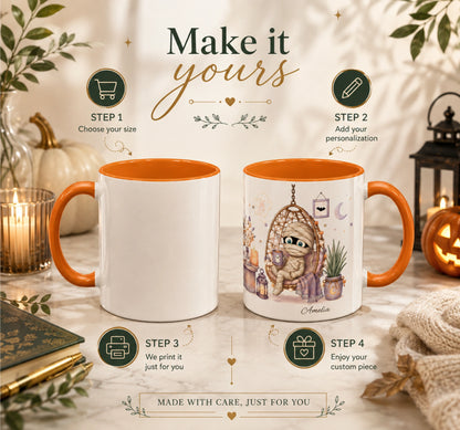 Cozy Mummy Halloween Mug