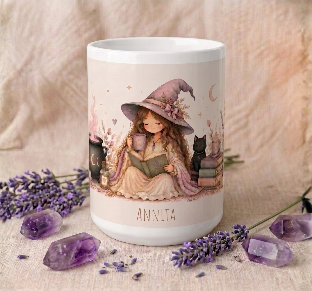 Cozy Witch Halloween Mug Autumn Coffee Cup