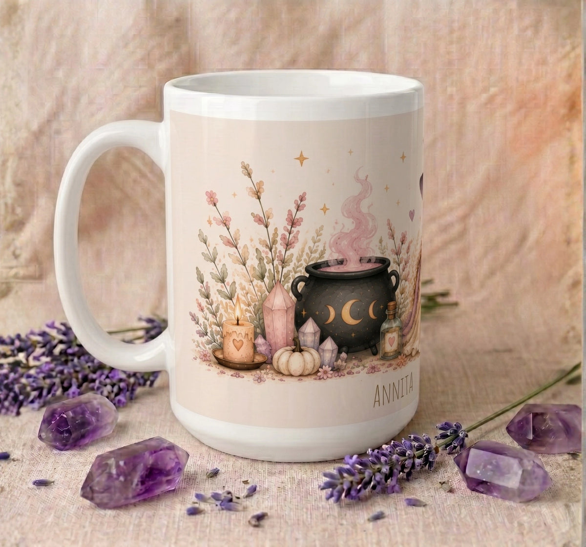 Cozy Witch Halloween Mug Autumn Coffee Cup