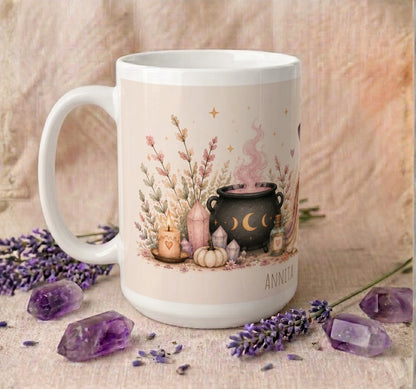 Cozy Witch Halloween Mug Autumn Coffee Cup