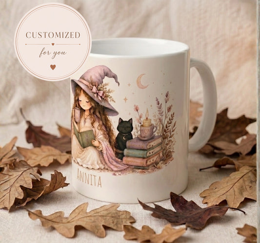 Cozy Witch Halloween Mug Autumn Coffee Cup