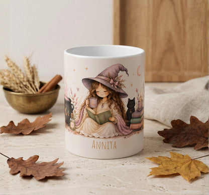 Cozy Witch Halloween Mug Autumn Coffee Cup