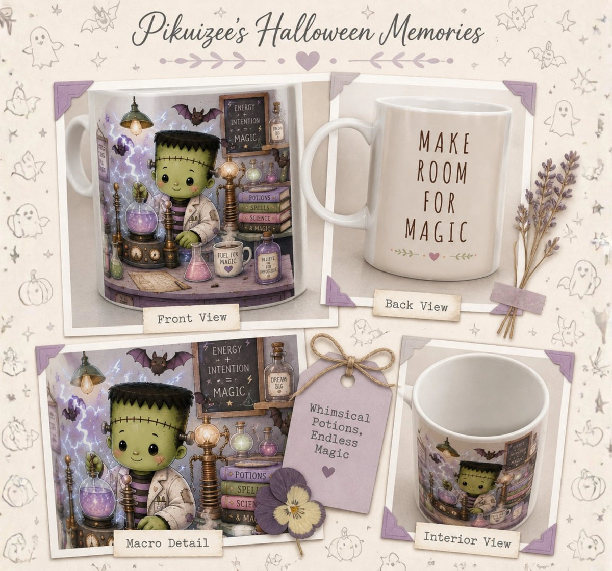 Cute Monster Potion Halloween Mug