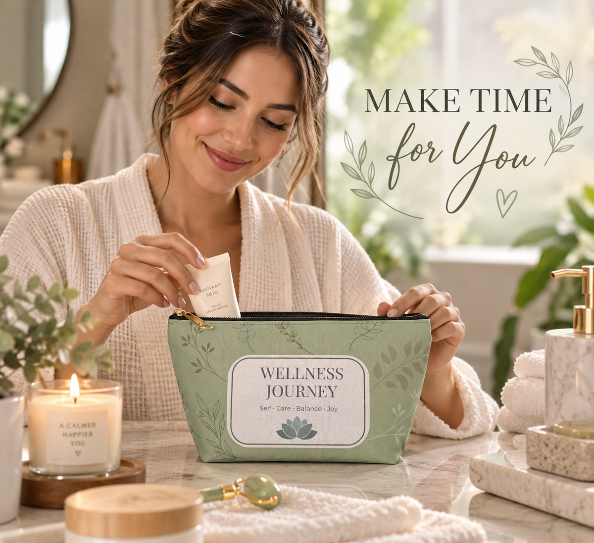 Wellness Journey Pouch Self-Care Organizer