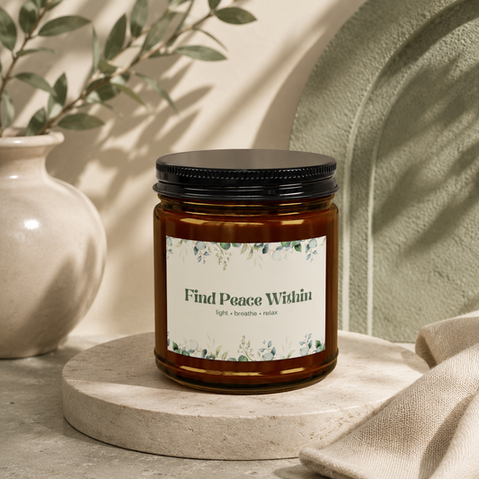 Find Peace Within Eucalyptus Candle
