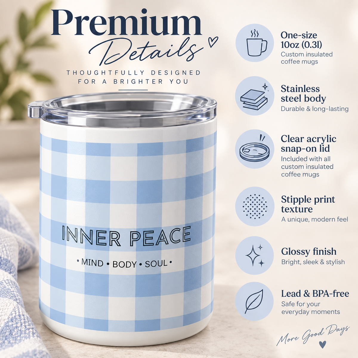 Inner Peace Mind Body Soul Mug
