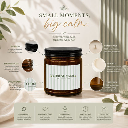 Choose Calm Soy Candle