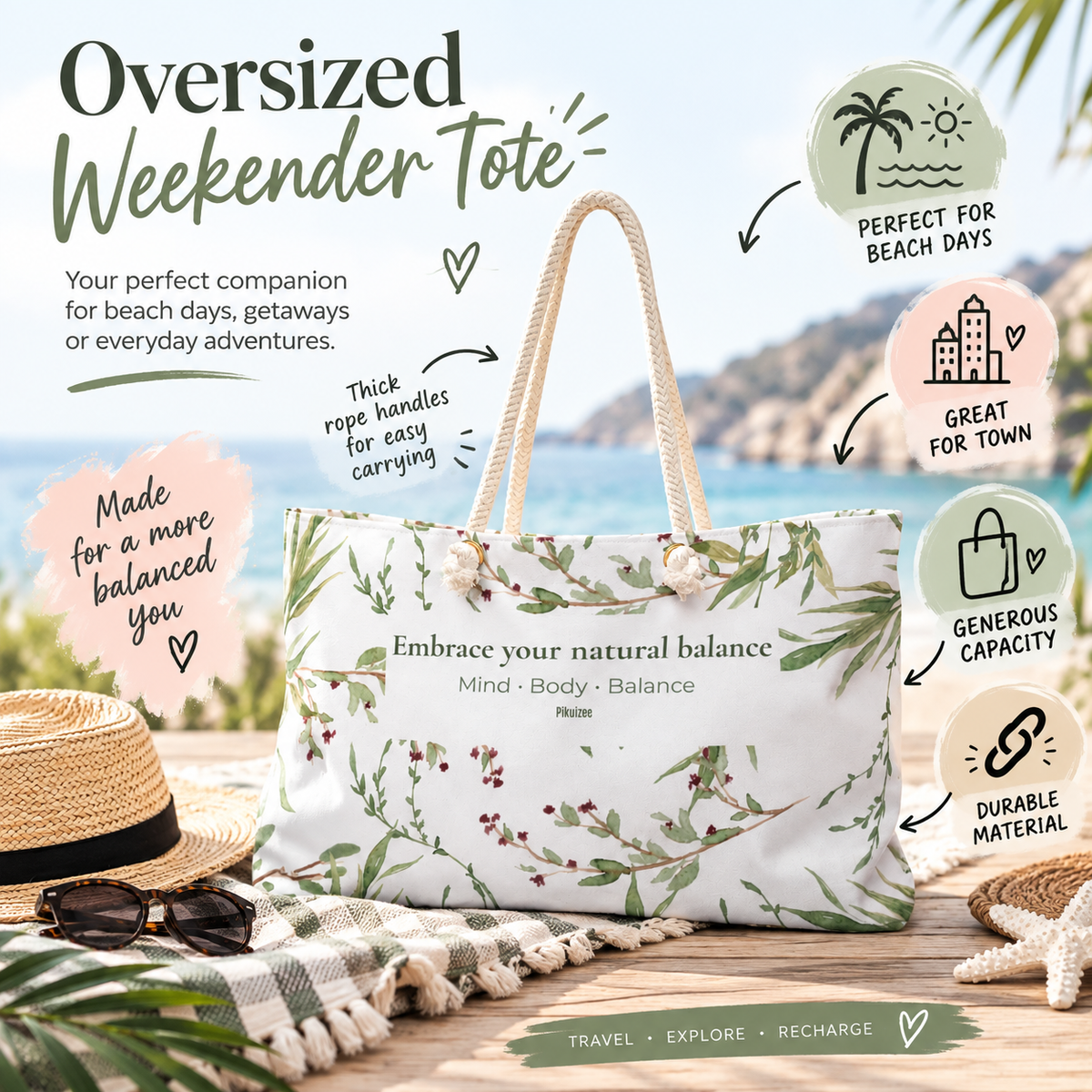 Embrace Your Balance Tote Bag