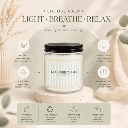 Choose Calm Soy Candle