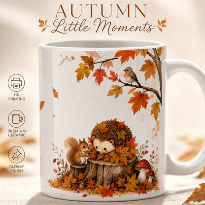 Fall in Love Ceramic Mug | Autumn Forest Animal Gift - new - Premium Detail