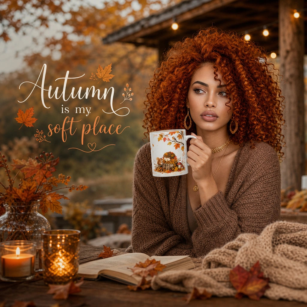 Fall in Love Ceramic Mug | Autumn Forest Animal Gift - new - Seasonal Lifestyle