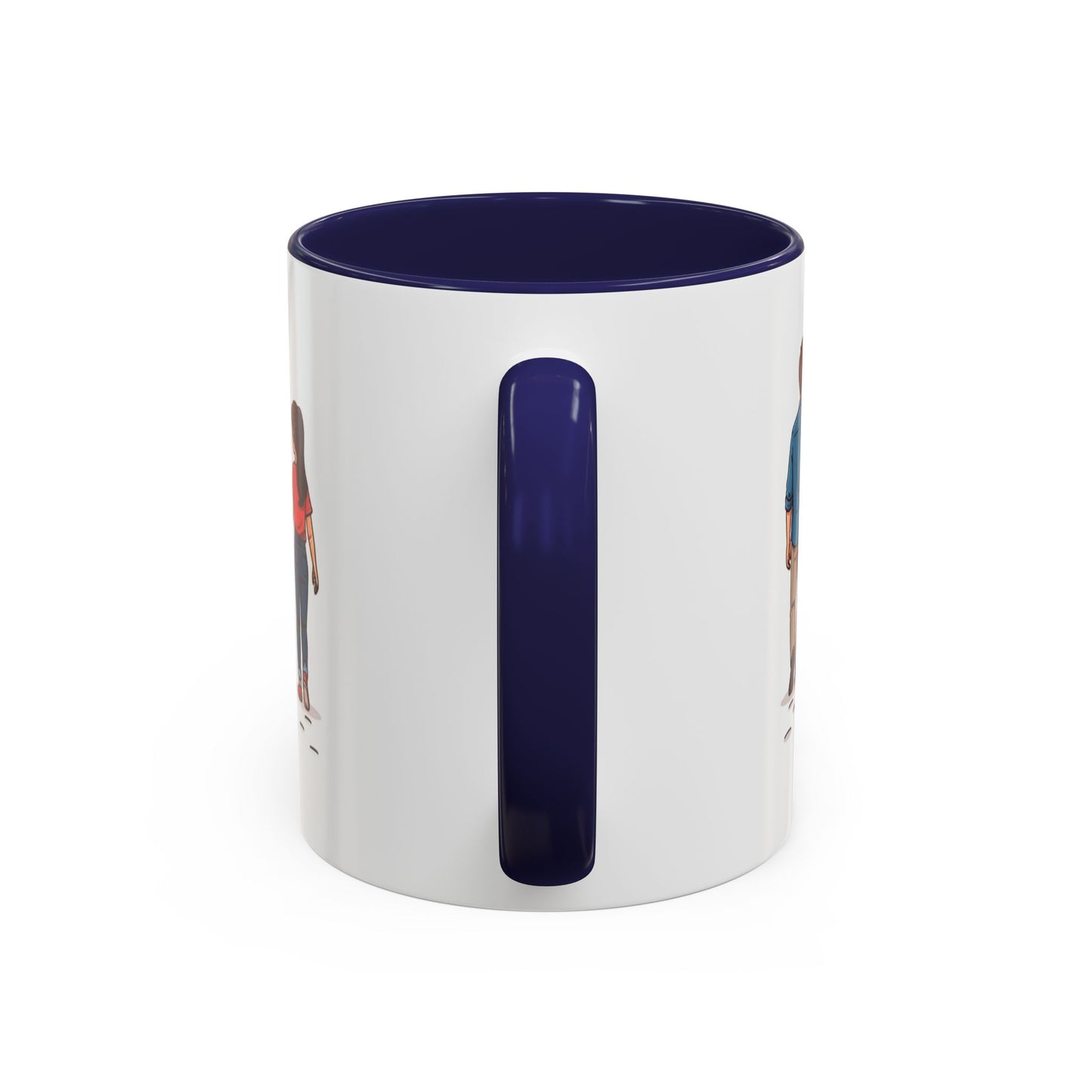 Compact 11oz navy interior mug for Dad's morning ritual