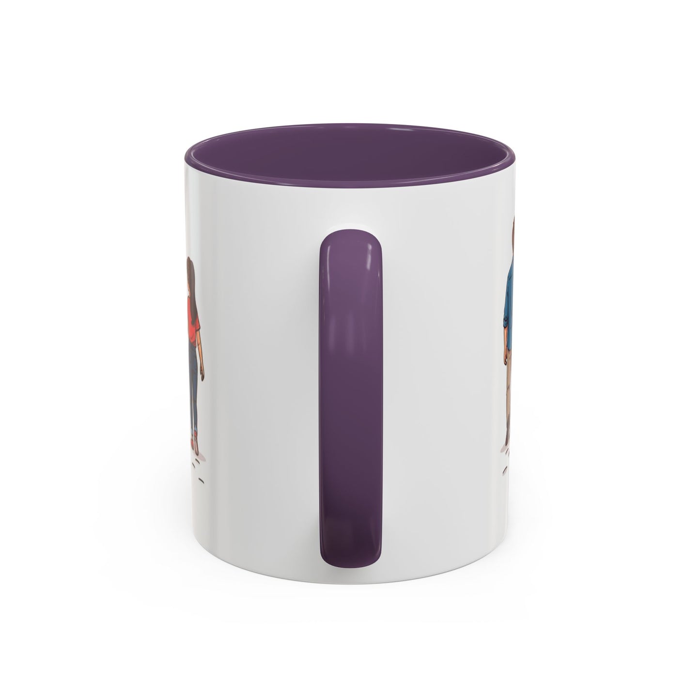 Compact 11oz purple interior mug for Dad's morning ritual