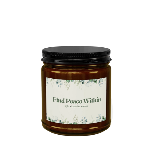 Find Peace Within Eucalyptus Candle