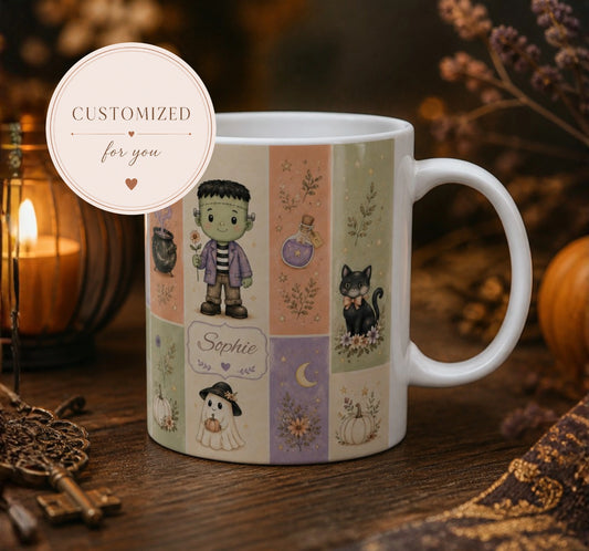Frankenstein & Friends Halloween Mug