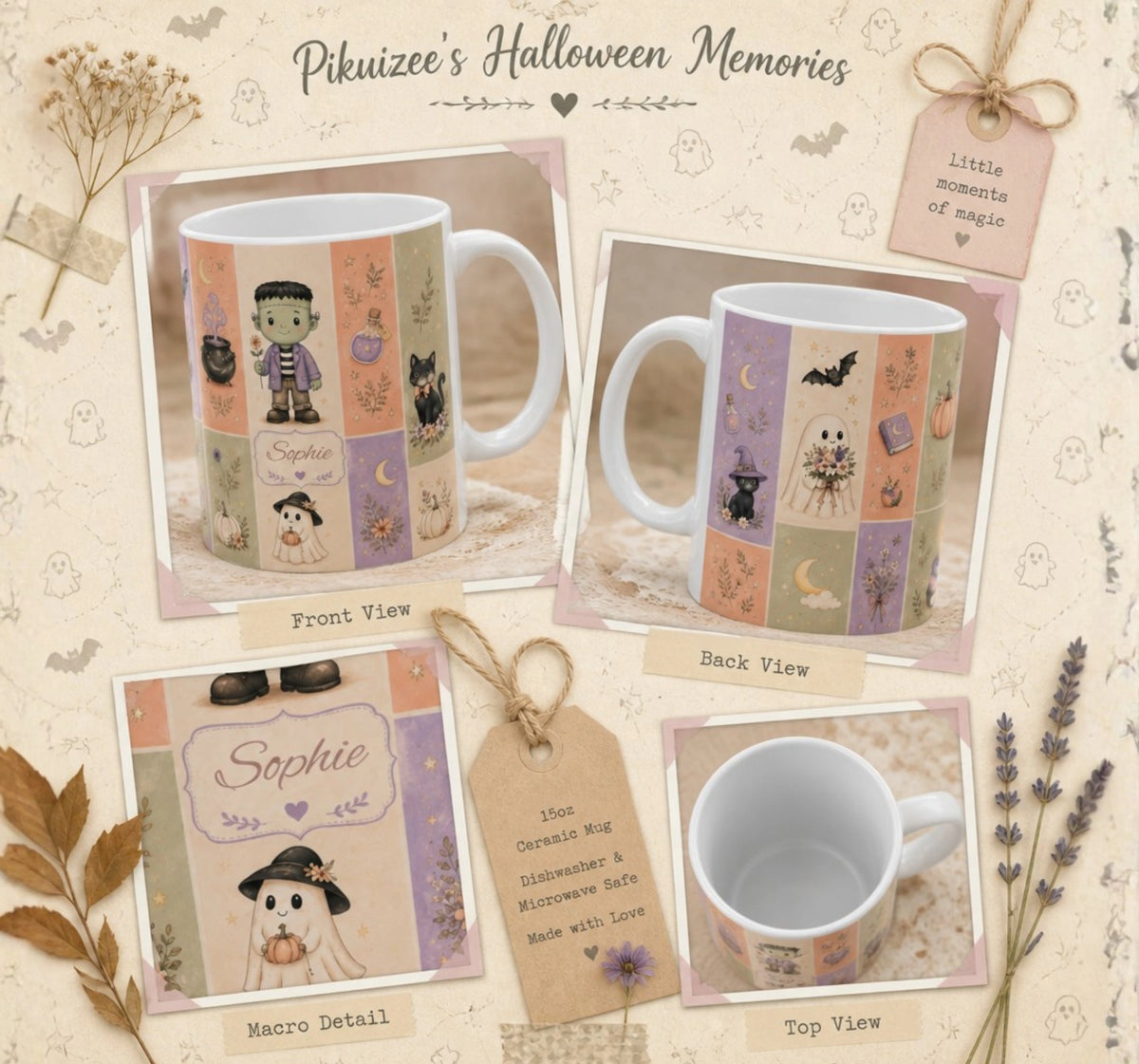 Frankenstein & Friends Halloween Mug