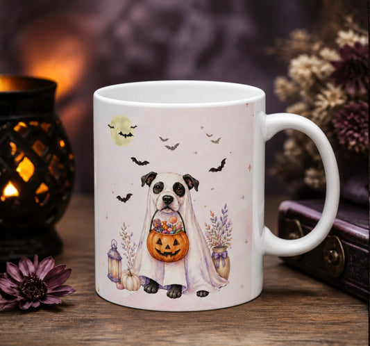 Ghost Dog Halloween Mug