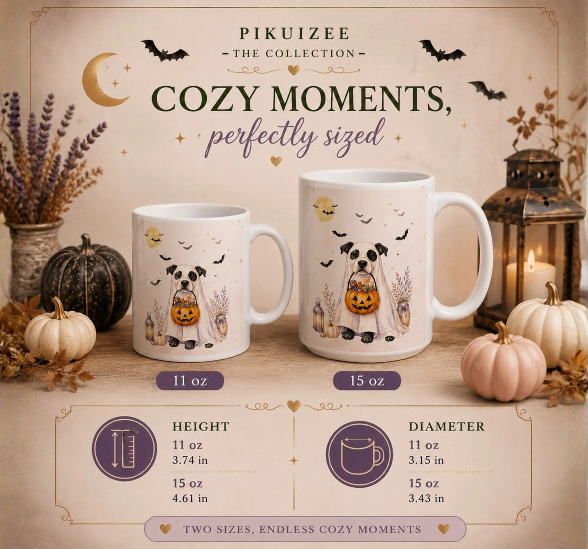 Ghost Dog Halloween Mug