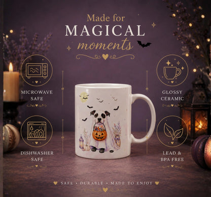 Ghost Dog Halloween Mug