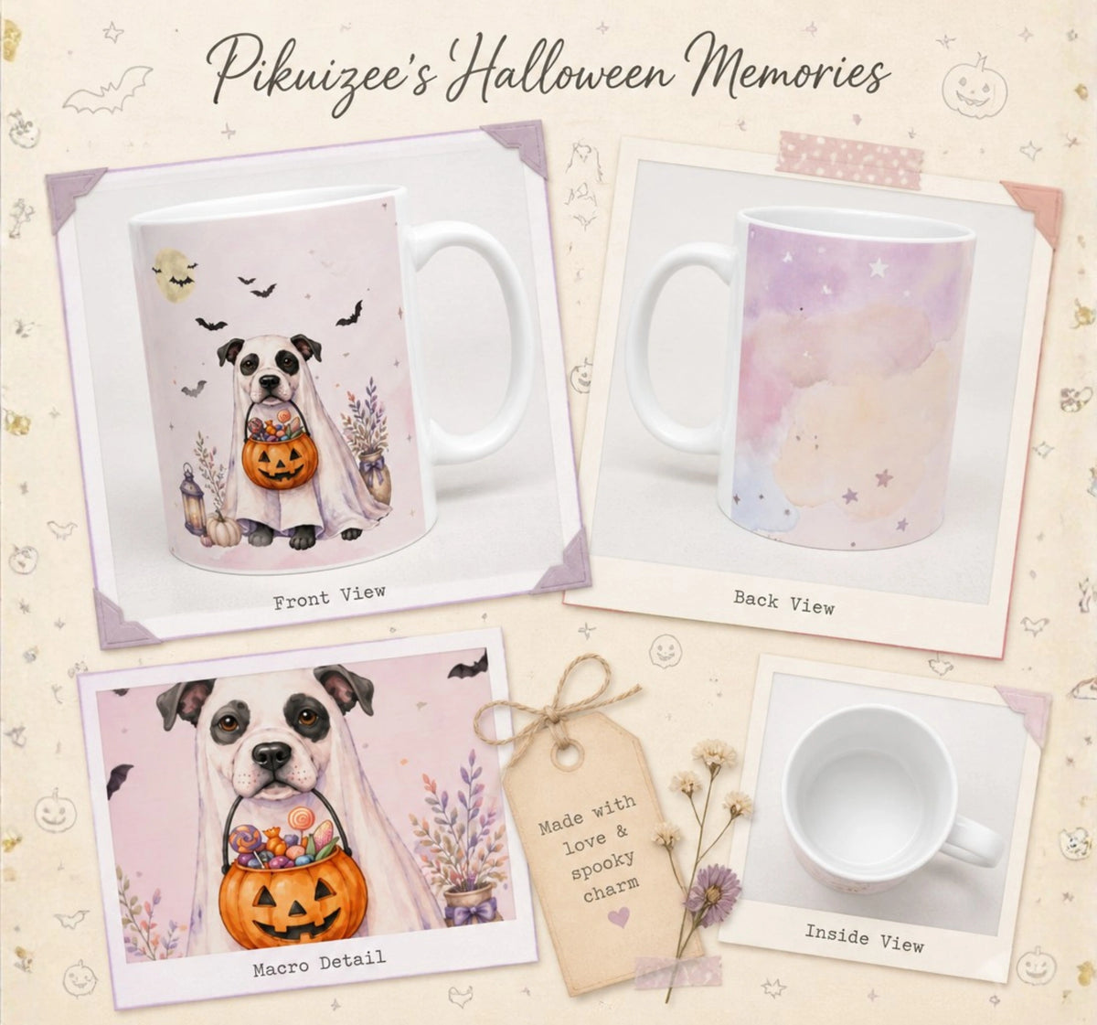Ghost Dog Halloween Mug