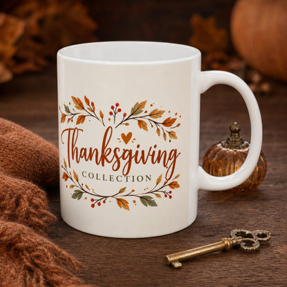 Grateful Autumn Thanksgiving Ceramic Mug | Cozy Fall Gift - new - Hero