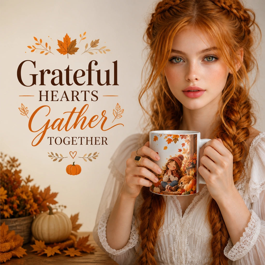 Happy Thanksgiving Ceramic Mug | Cozy Fall Gift - new - Seasonal Ritual