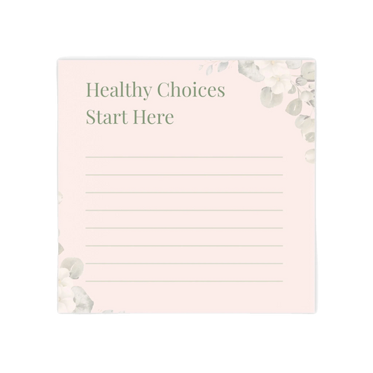 Healthy Choices Floral Sticky Notes