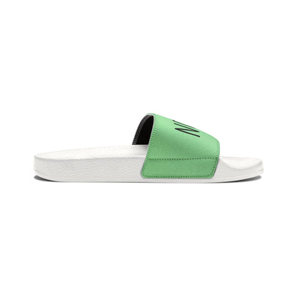Nourish Typography Youth Slide Sandals | Minimalist Design