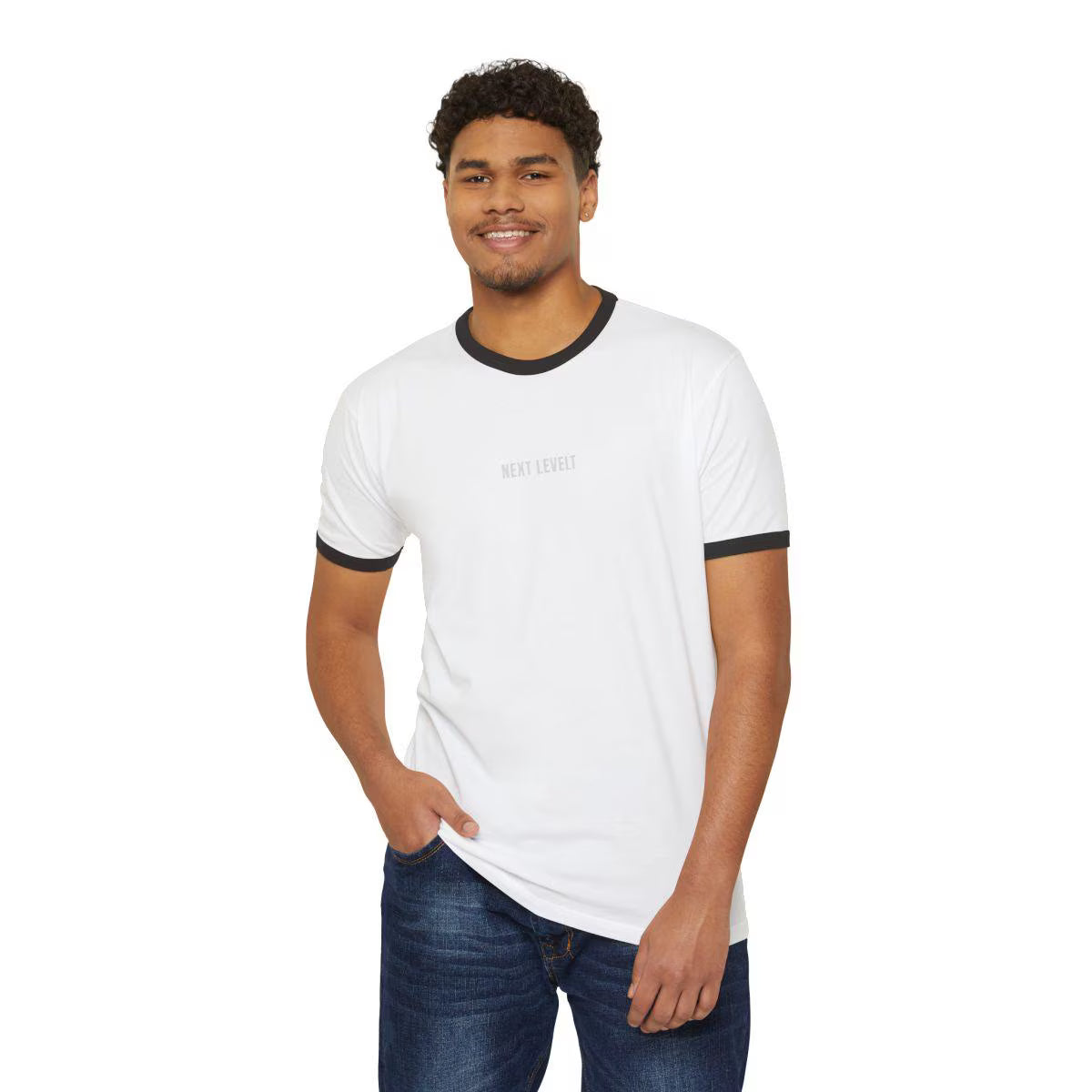 Mind Body Soul Leveling Up Unisex Ringer Tee | Motivational Gift