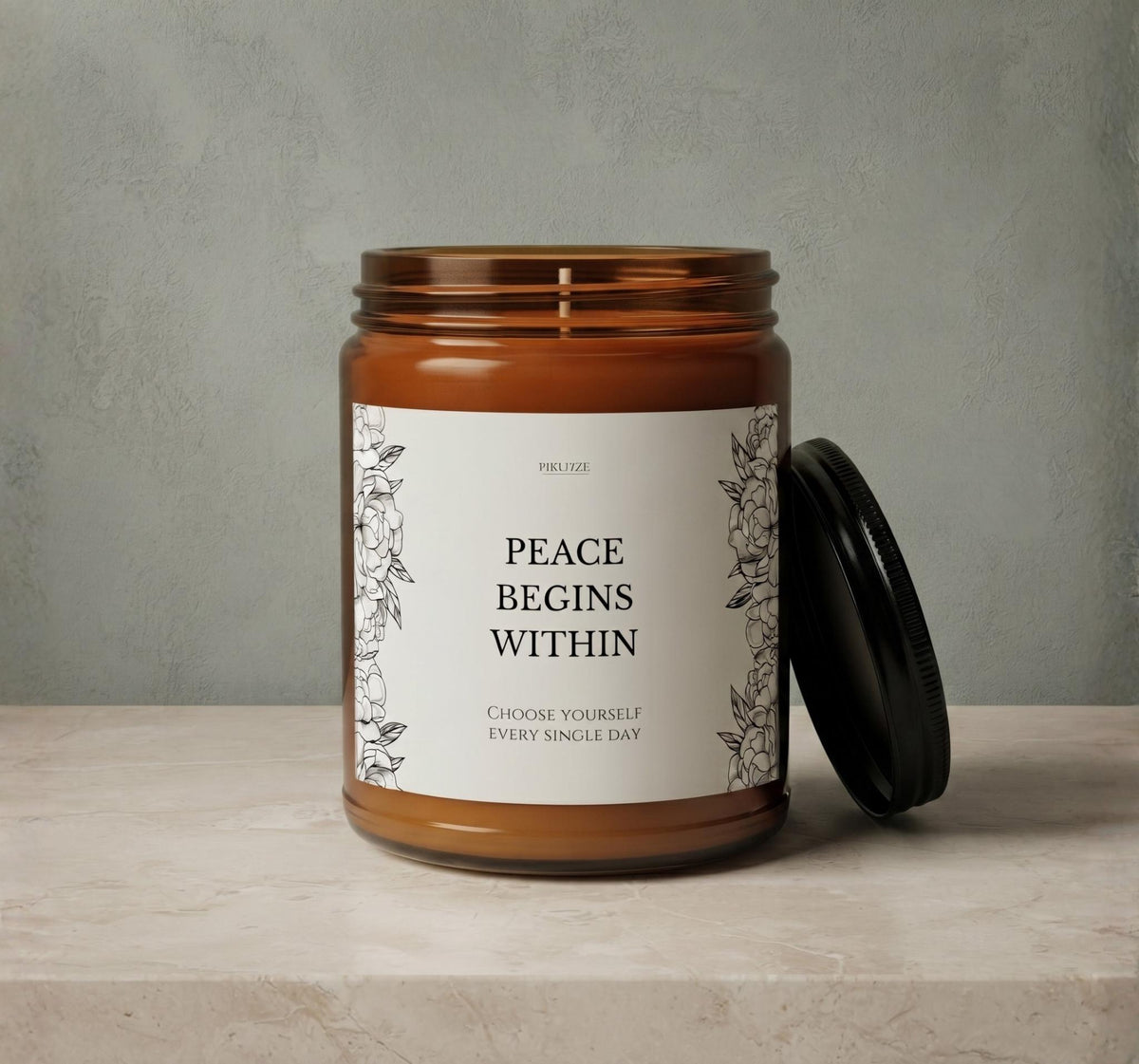 Peace Begins Within Soy Candle