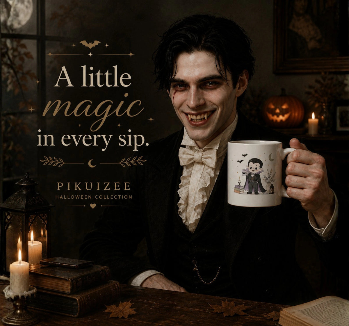 Little Vampire Halloween Mug