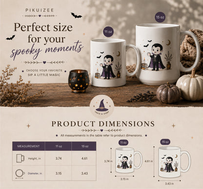 Little Vampire Halloween Mug