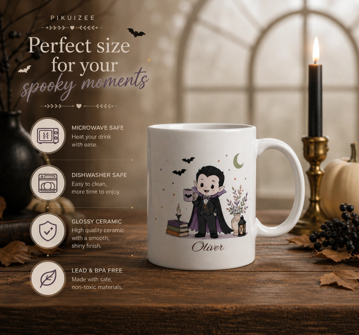 Little Vampire Halloween Mug