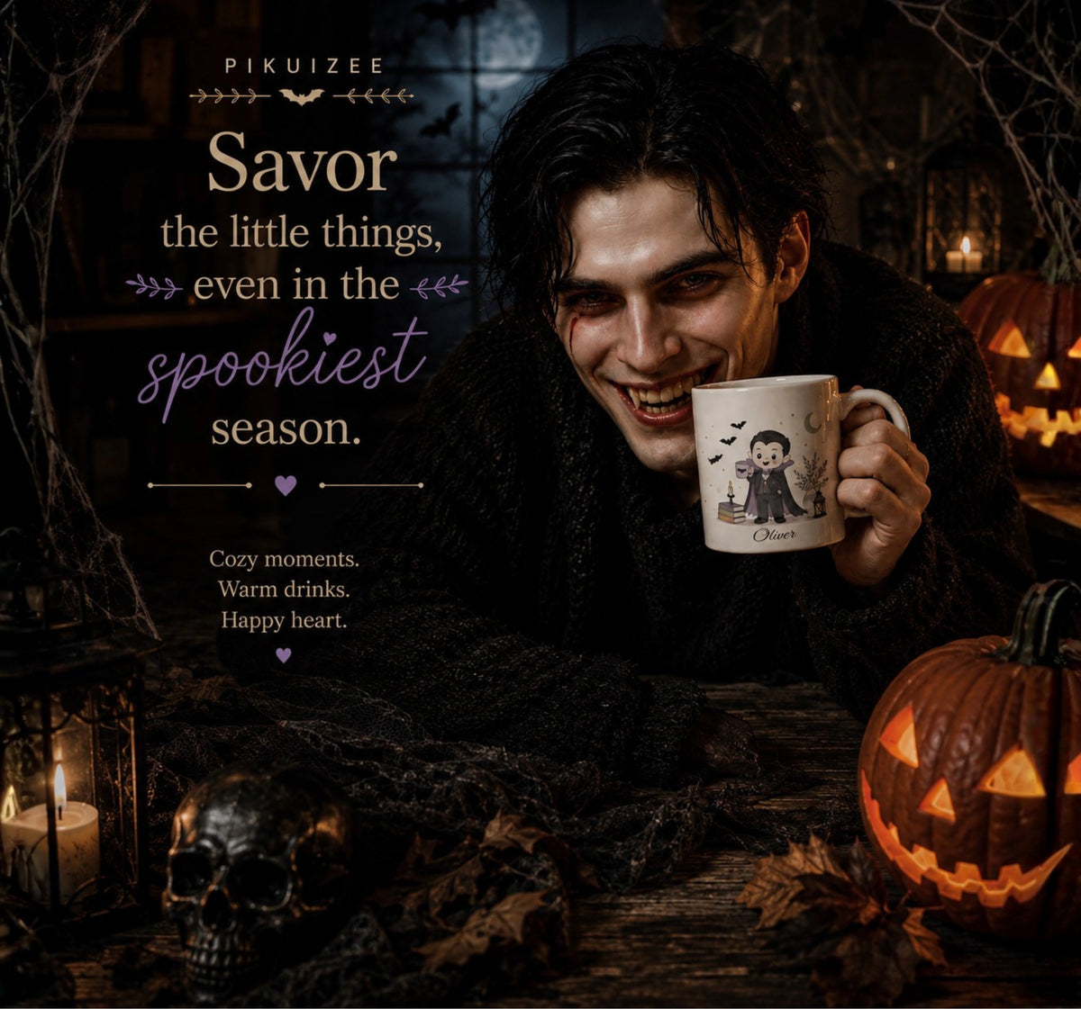 Little Vampire Halloween Mug