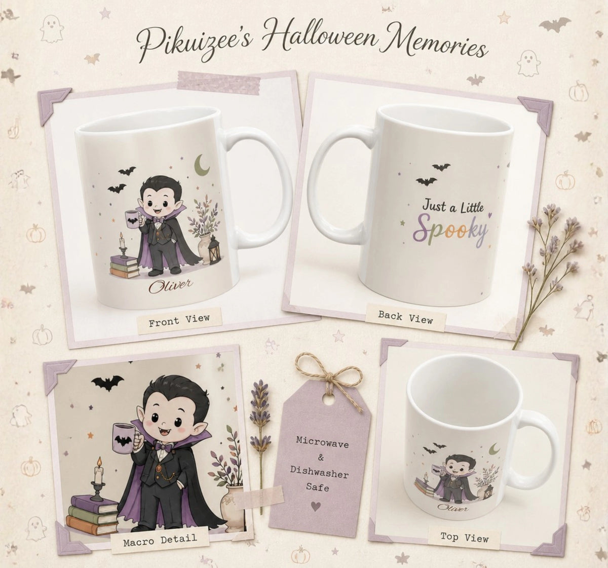 Little Vampire Halloween Mug